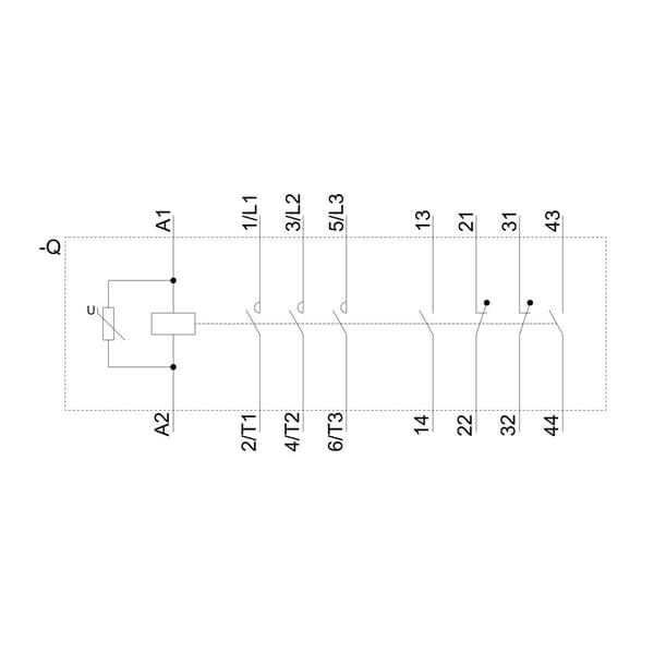 3RT1054-3AS36 Virtakontaktori 1 kpl (3RT10543AS36)