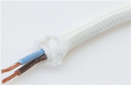 2x0,75 T70 textil vit, 25m - (25 meter)