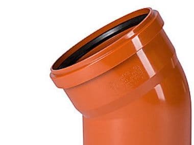 Böjning PVC Ø200x30 mm gr.