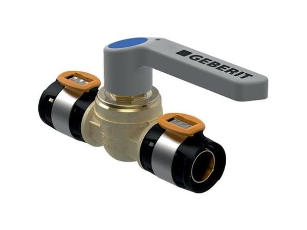 Geberit FlowFit kugleventil m/greb d=50 mm blyfri siliciumbronze