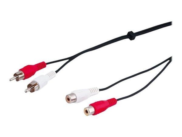 MicroConnect - Lydkabel - RCA hann til RCA hunn - 3 m