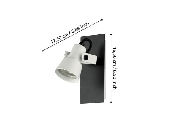 EGLO TRILLO spot 400lm svart/vit
