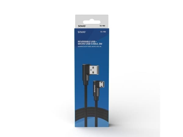 USB cable Elmak Elmak Cable with double-sided USB connector CL-162 SAVIO 2m