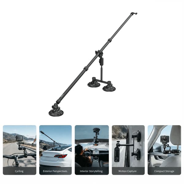 SmallRig Vehicle Suction Cup, Kamerafäste, 512 g, Svart
