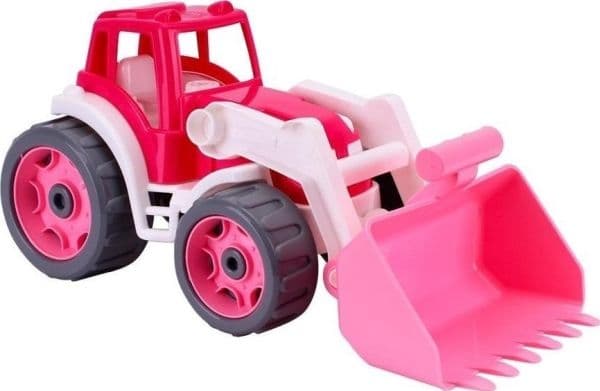Teknisk traktor różowy