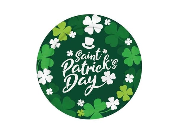 St Patricks dag tallerkner, 23 cm