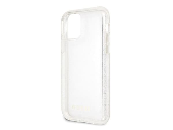 Guess GUHCN58PCGLSI hardt glitterskal til iPhone 11 Pro - sølv/sølv