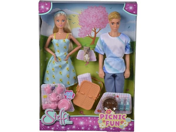 Simba docka 29 cm Steffi Kevin till picknick