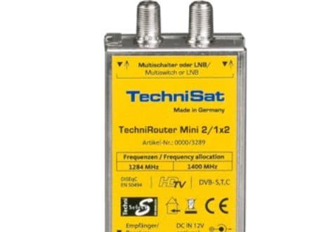 TechniSat TechniRouter Mini 2/1x2 - Satellit/jord-signalmultiomkopplare