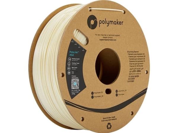 Polymaker PolyLite ASA - 1 kg - 1,75 mm - Natūralus