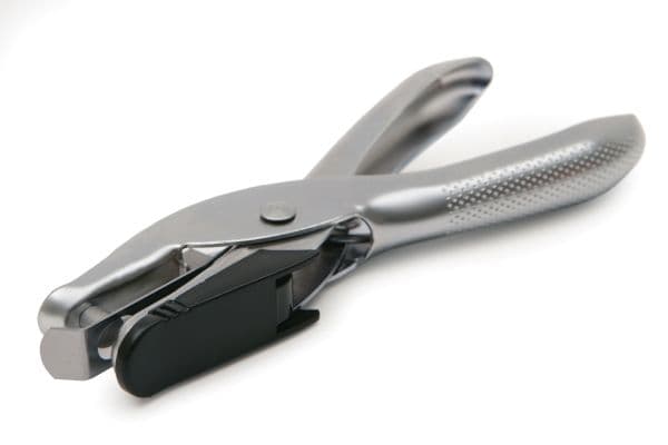 Rapesco 25 Single Hole, 10 ark, Sølv, 2,3 cm