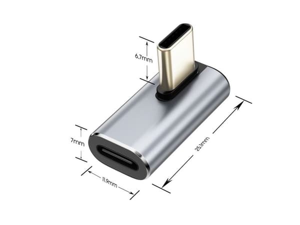 USB-adapter Tech-Protect AA03 USB-C - USB-C, grå