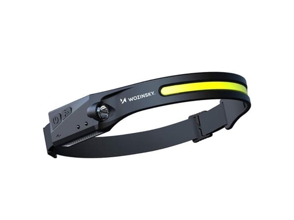 Wozinsky WLC-1200 CREE LED hodelykt IPX4 med bevegelsessensor - svart