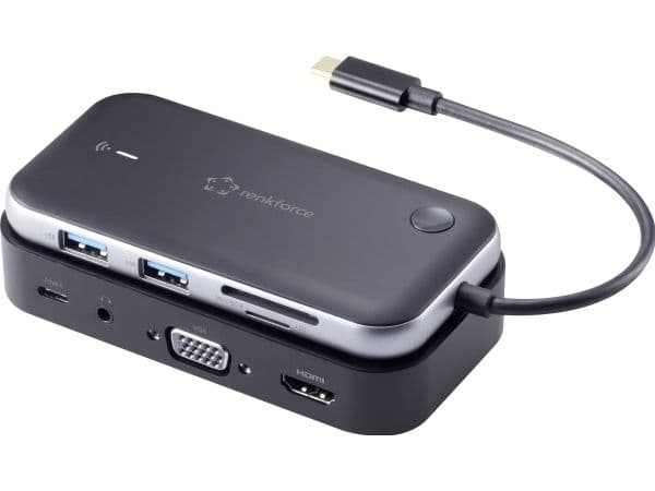 Renkforce RF-HUB-810 USB-C® Mini-Docking-asema