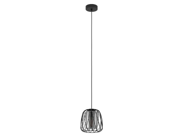 EGLO FLORESTA pendellampe E27 Ø195 sort/klar