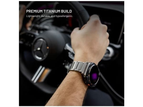 FIXED Titanium Strap, Rem, SmartWatch, Titanium, Garmin, QuickFit 26mm, Titanium, Rostfritt stål