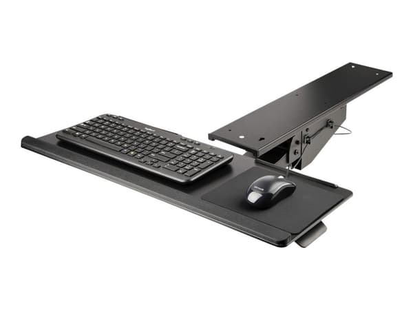 StarTech Under Desk Keyboard Tray, Full Motion & Height Adjustable Keyboard and Mouse Tray, 10" x 26" Platform, Ergonomic Sliding Computer Keyboard...