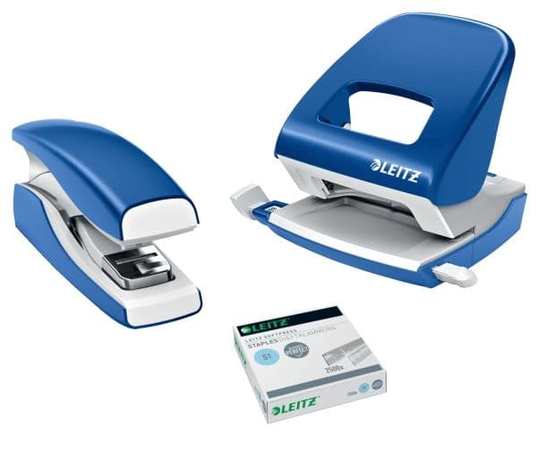 Leitz NeXXt - Stiftemaskin - 30 ark / 3 mm - plast, metall - blå