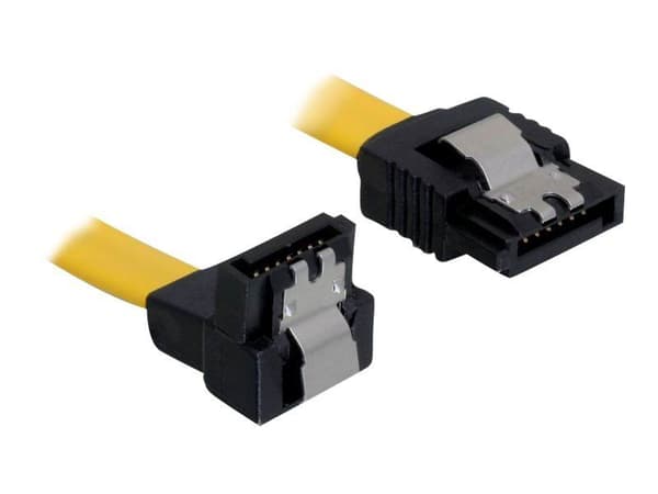 DeLOCK 0.1m SATA Cable, 0,1 m, Keltainen