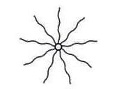 Sirius Top-Line Tree Top Drop Down, slow flash, 216 LED