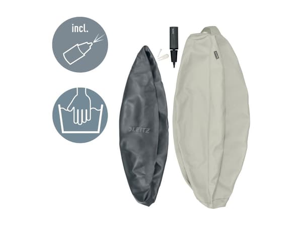Leitz Ergo Active - Kulestol - ergonomisk - stofftrekk - grå