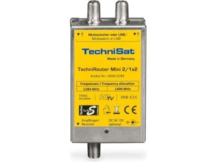 TechniSat TechniRouter Mini 2/1x2, 185 mm, 180 mm, 40 mm, 212 g