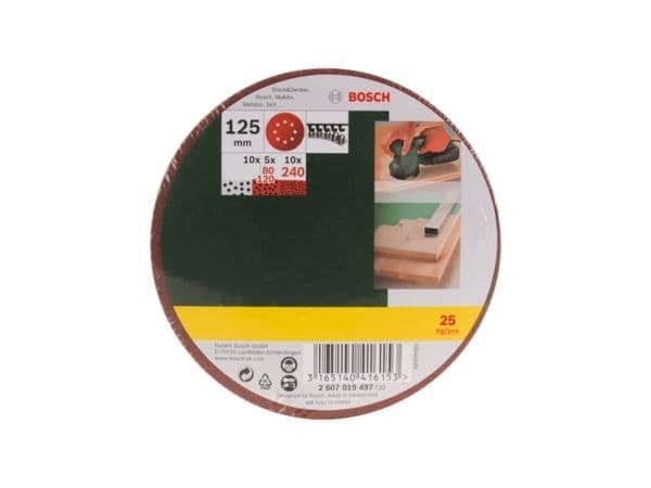 Bosch SLIBEBLADSÆT EXCENT 125MM ASS 25 STK PL
