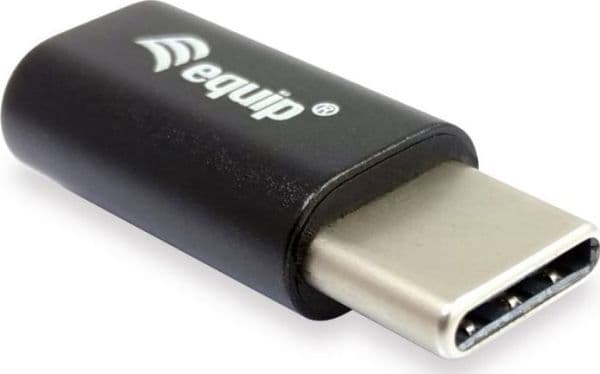 Equip 133472, USB C, Micro USB B, Svart