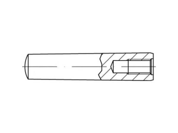 TOOLCRAFT kilesøm 8 mm stål, 10 stk.