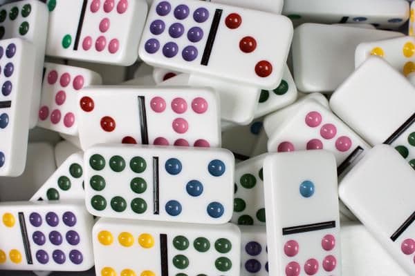 Tactic Domino Double 9 board game
