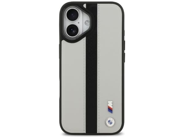 Hurtel BMW M perforert stripe-logo MagSafe-etuiet til iPhone 17 - grå