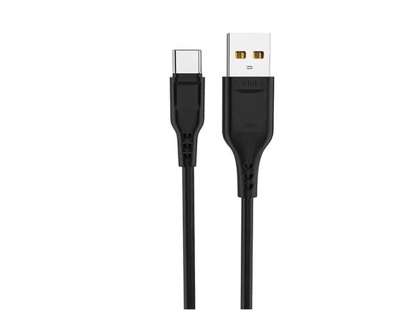 Denmen USB-A - USB-C 2 m USB-kaapeli Musta (D23T)