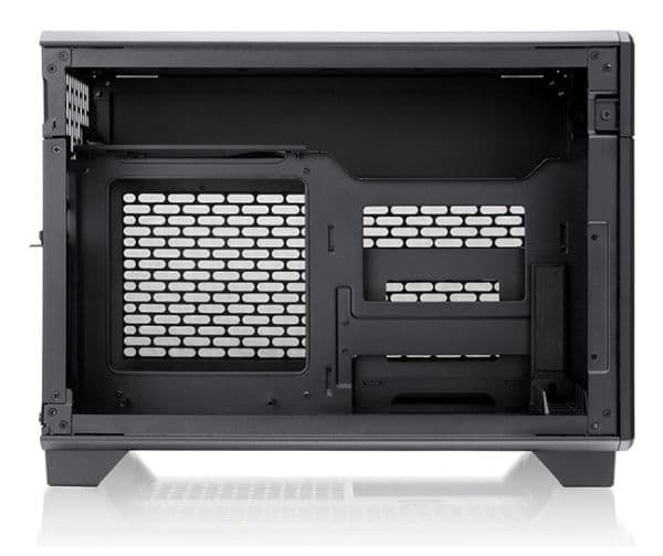 Thermaltake TR100, Mini Tower, PC, musta, Mini-ITX, SPCC, Terästä, 6,8 cm