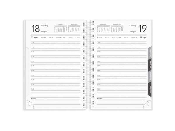 Daglig kalender PP-plast 2027
