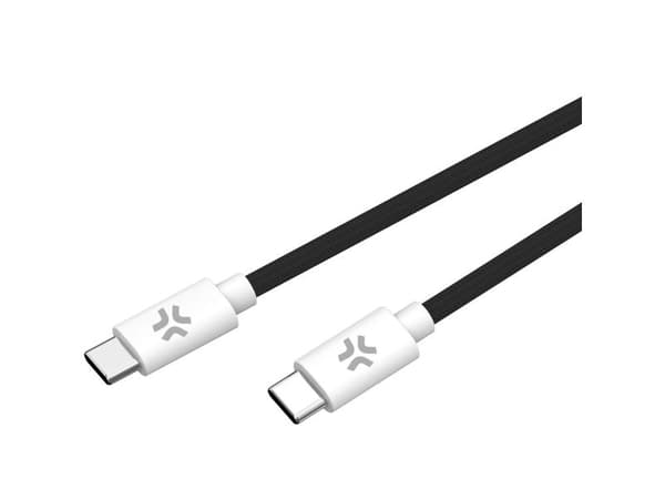 Celly USBCUSBCCOTTBK, 1,5 m, USB C, USB C, Sort, Hvit