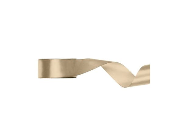 Kold guld satinbånd, 25 mm