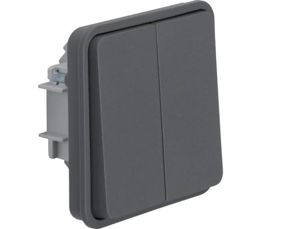 Berker 30483515, Knappar, Grå, 250 V, 10 A