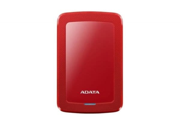 ADATA HV300 - Hårddisk - 1 TB - extern (portabel) - USB 3.1 - 256 bitars AES - röd