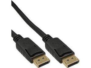 InLine 17103P, 3 m, DisplayPort, DisplayPort, Hankjønn, Hankjønn, Svart