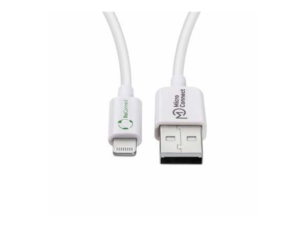 MicroConnect ReConnect - Lightning-kabel - USB hann til Lightning hann - 50 cm - hvit