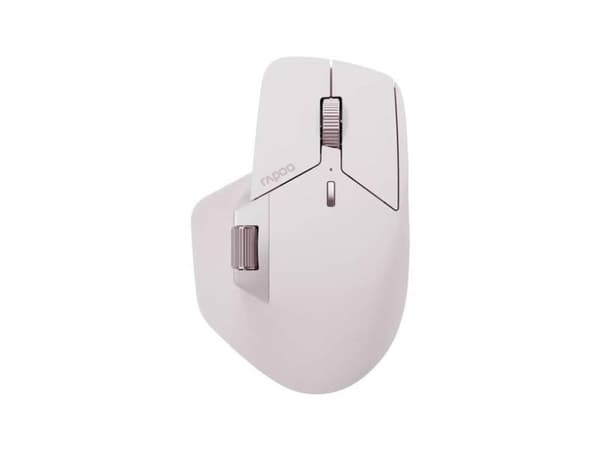 Rapoo MT760M, högerhand, Optisk, Bluetooth, 4000 DPI, Rosa