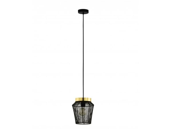 EGLO ESCANDIDOS pendellampe E27 Ø220 sort/ messing