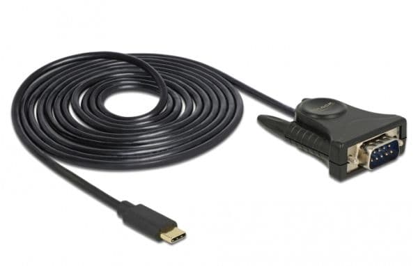 DeLOCK - Seriell adapter - USB-C (hane) till DB-9 (hane) - 1,8 m
