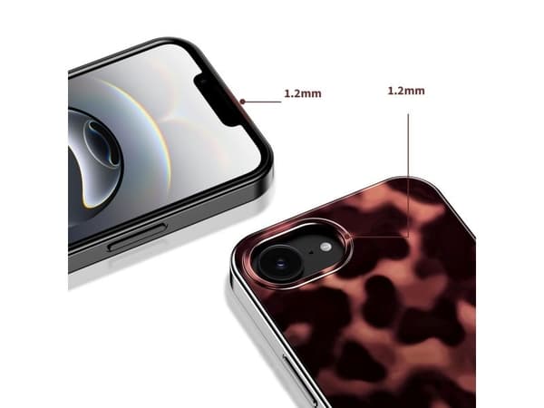 Tech-Protect Lamano MagSafe case for iPhone 16e / 17e - black and brown