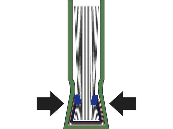 Rälsskydd Leitz textil 3,5 mm vit - (10 st.)