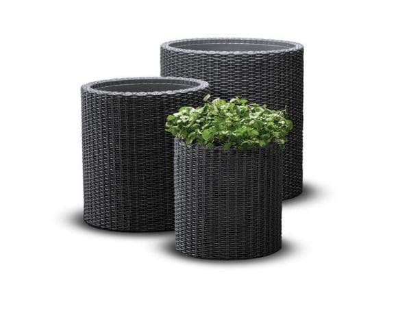 Keter S+M+L Sylinderplanter antrasitt