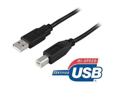 Deltaco USB-230S - USB-kabel - USB (han) til USB Type B (han) - 3 m