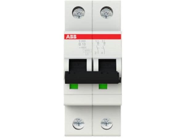 Automatsäkring S202 B 10A 2P 6kA