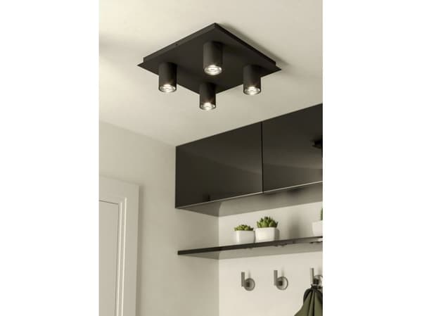 EGLO VALCASOTTO LOFT 4XGU10 SORT