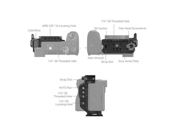 SmallRig 4337 half cage for Sony A6700/A6600/A6500/A6400